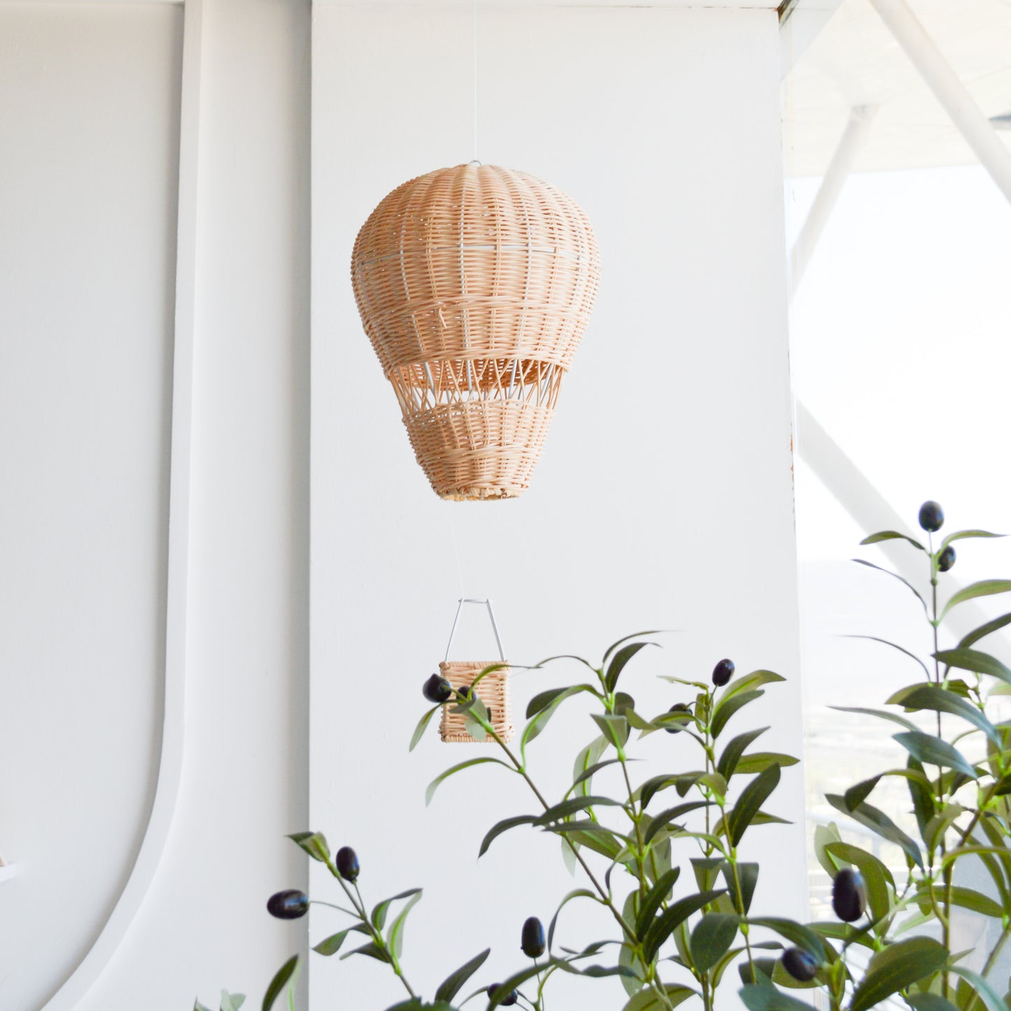 Movil Globo Aerostático de ratán