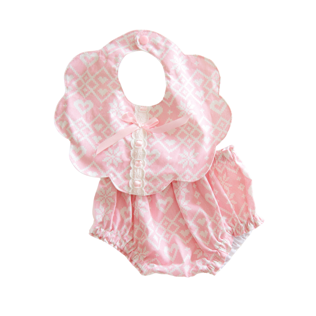 Conjunto de babero y bloomer