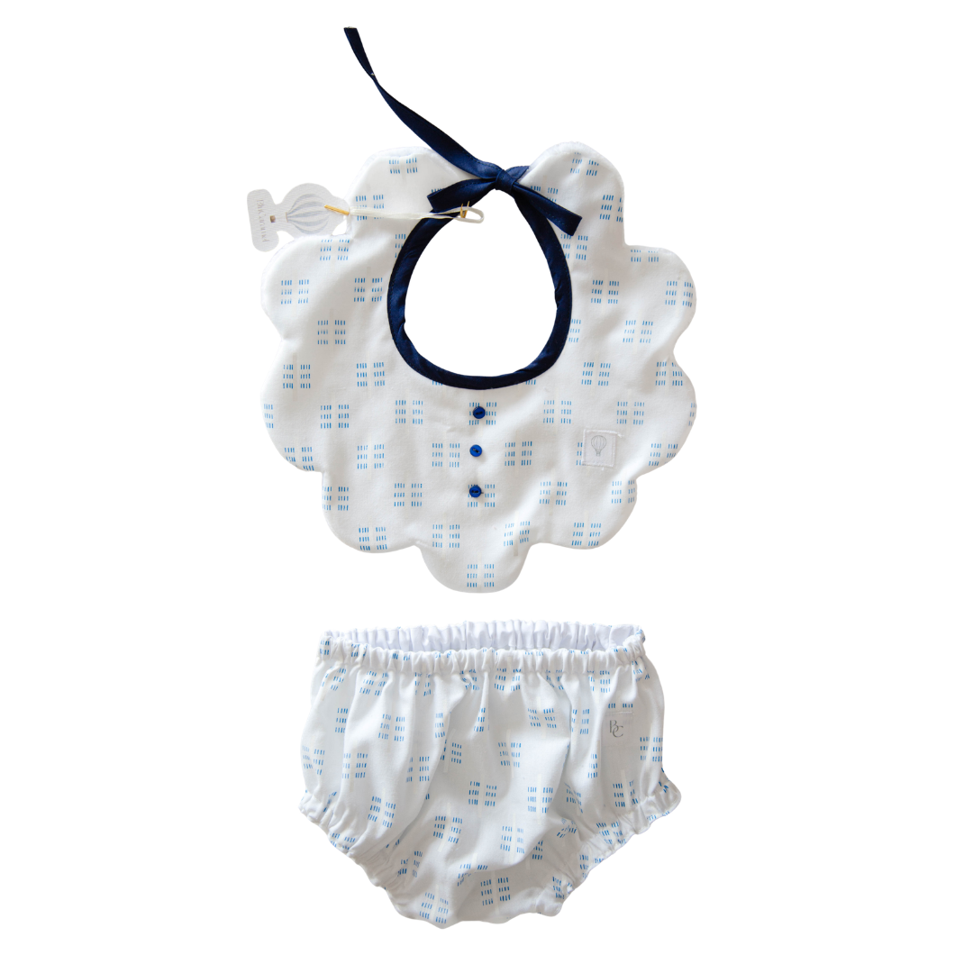 Conjunto de babero y bloomer