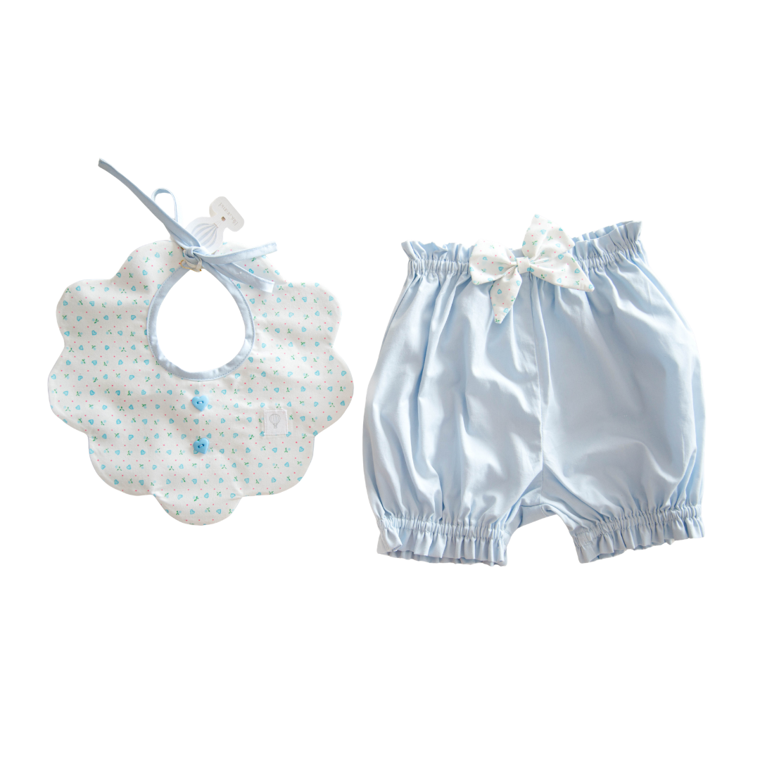 Conjunto de babero y bloomer