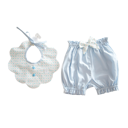 Conjunto de babero y bloomer