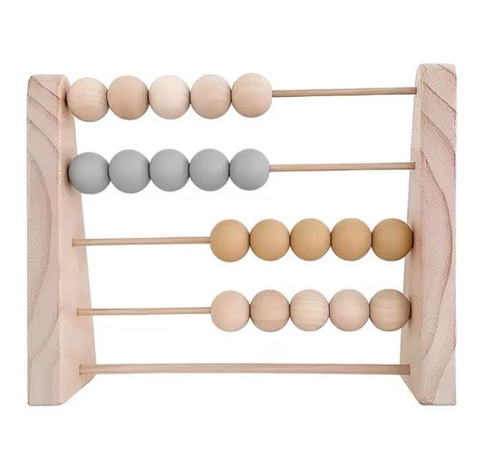Ábaco de madera educativo