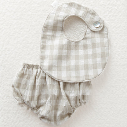 Conjunto de babero y bloomer