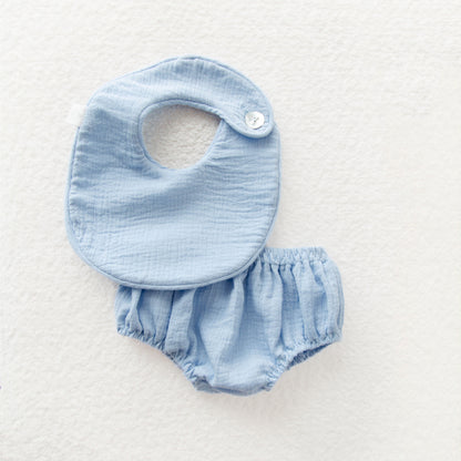 Conjunto de babero y bloomer