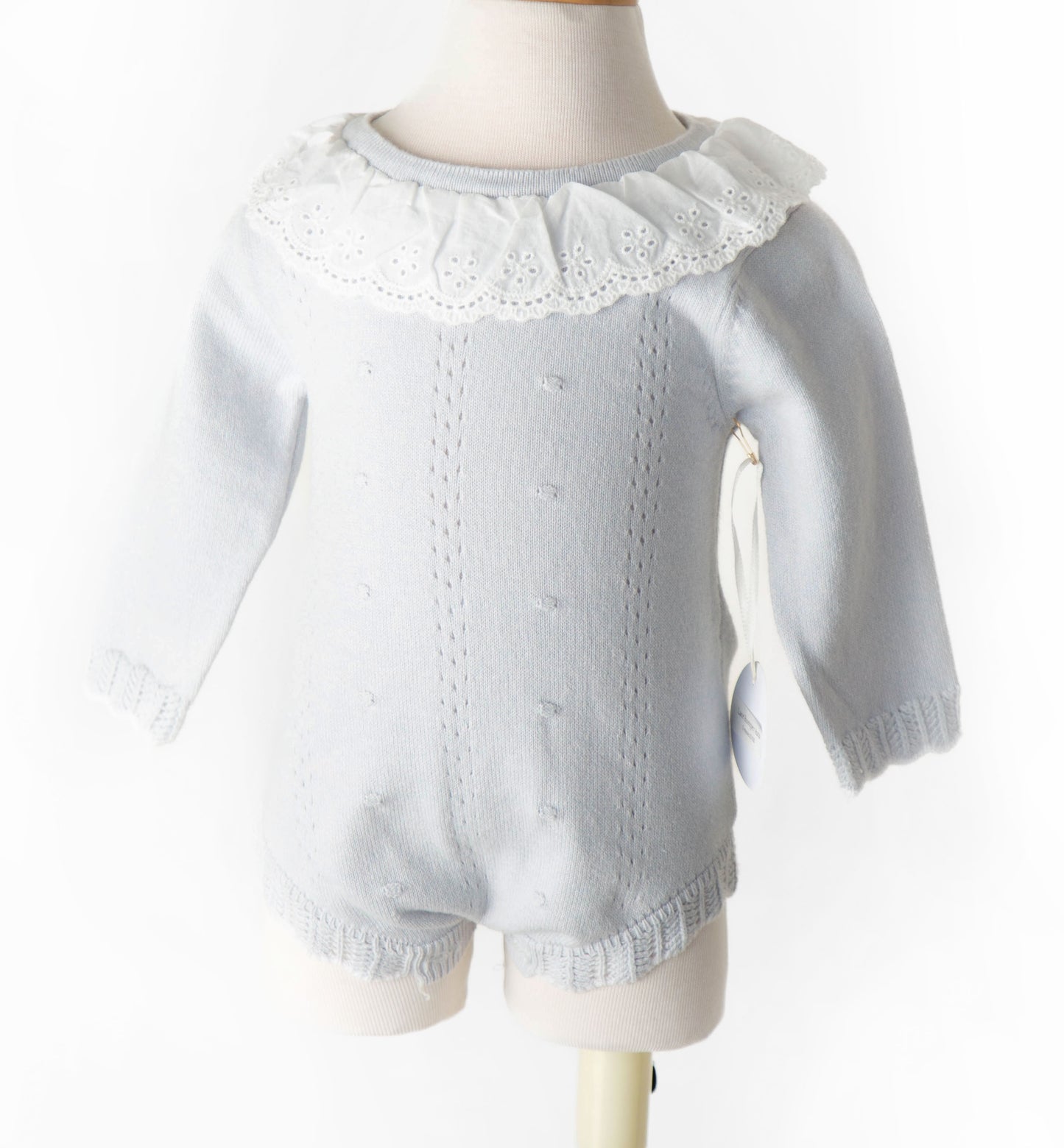 Lace Romper Azul